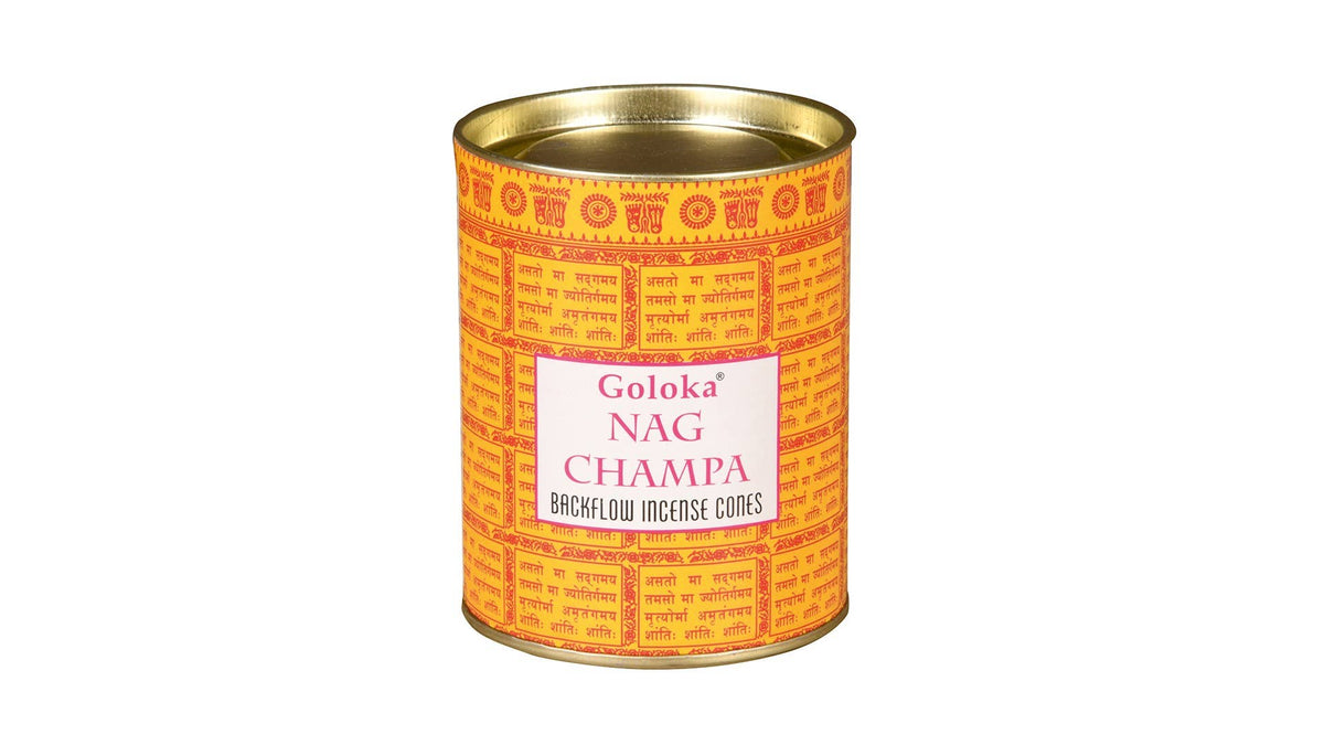 Goloka Nag Champa Back Flow Cones Pack (12 cans)