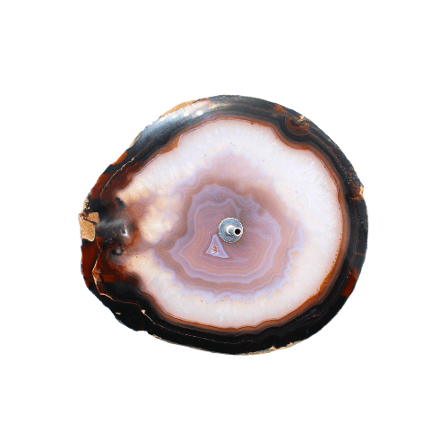 Incense holder Agate Natural Brown
