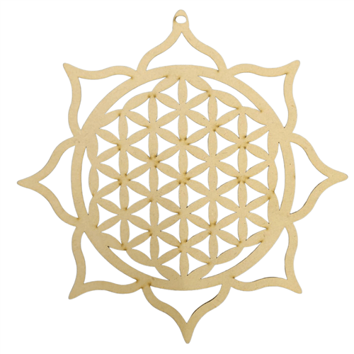 MDF Grid Flower Of Life & Lotus