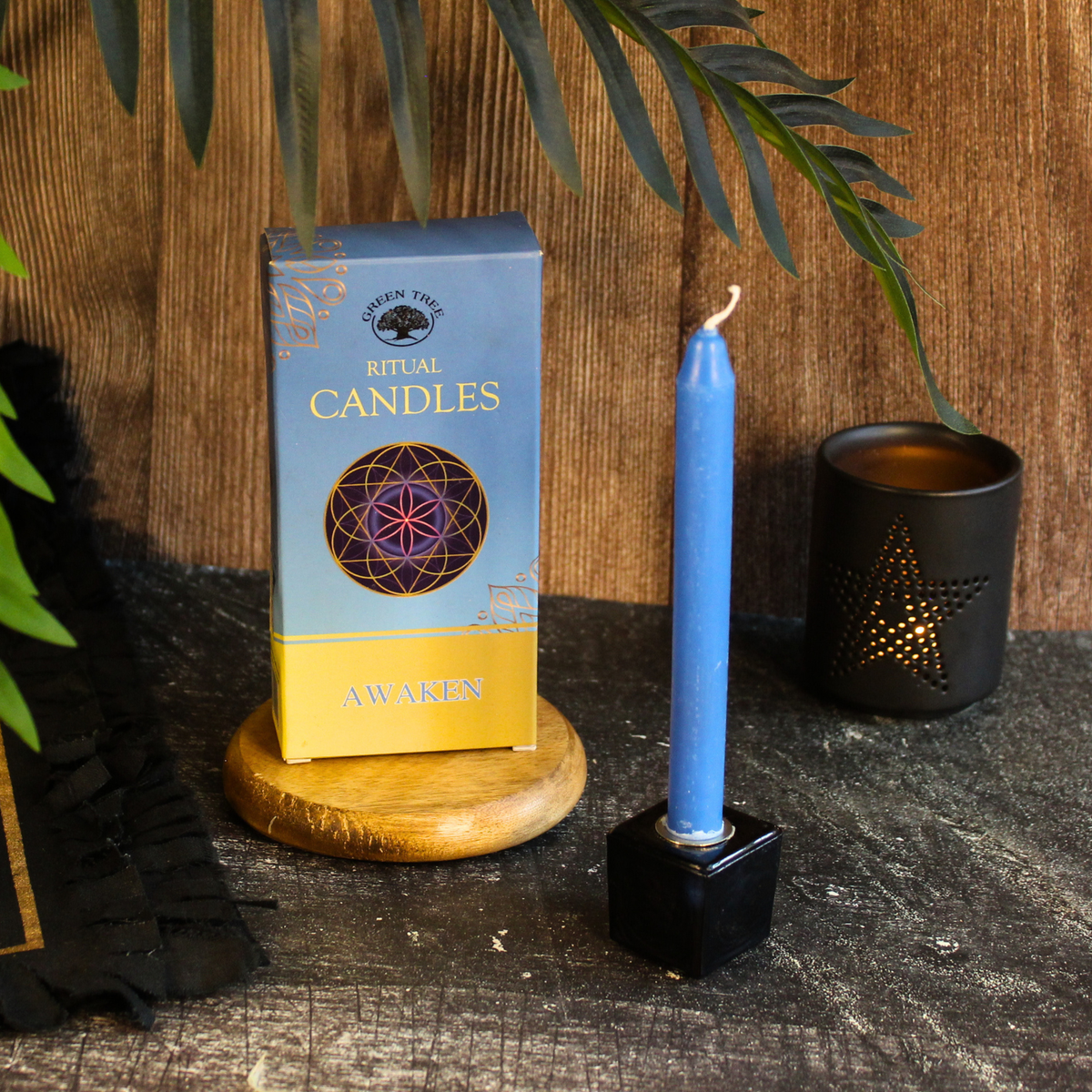 Green Tree Ritual Candles Awaken 10 pack