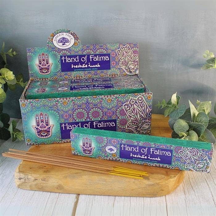 Green Tree Hand Of Fatima Natural Incense 15 grams