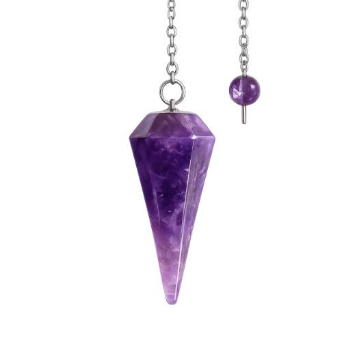 Conical pendulum Amethyst 3.5cm
