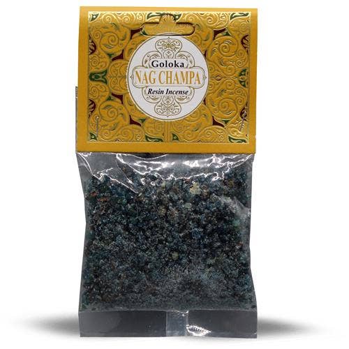 Goloka Resin Incense Nag Champa - 30 grams 12 packs