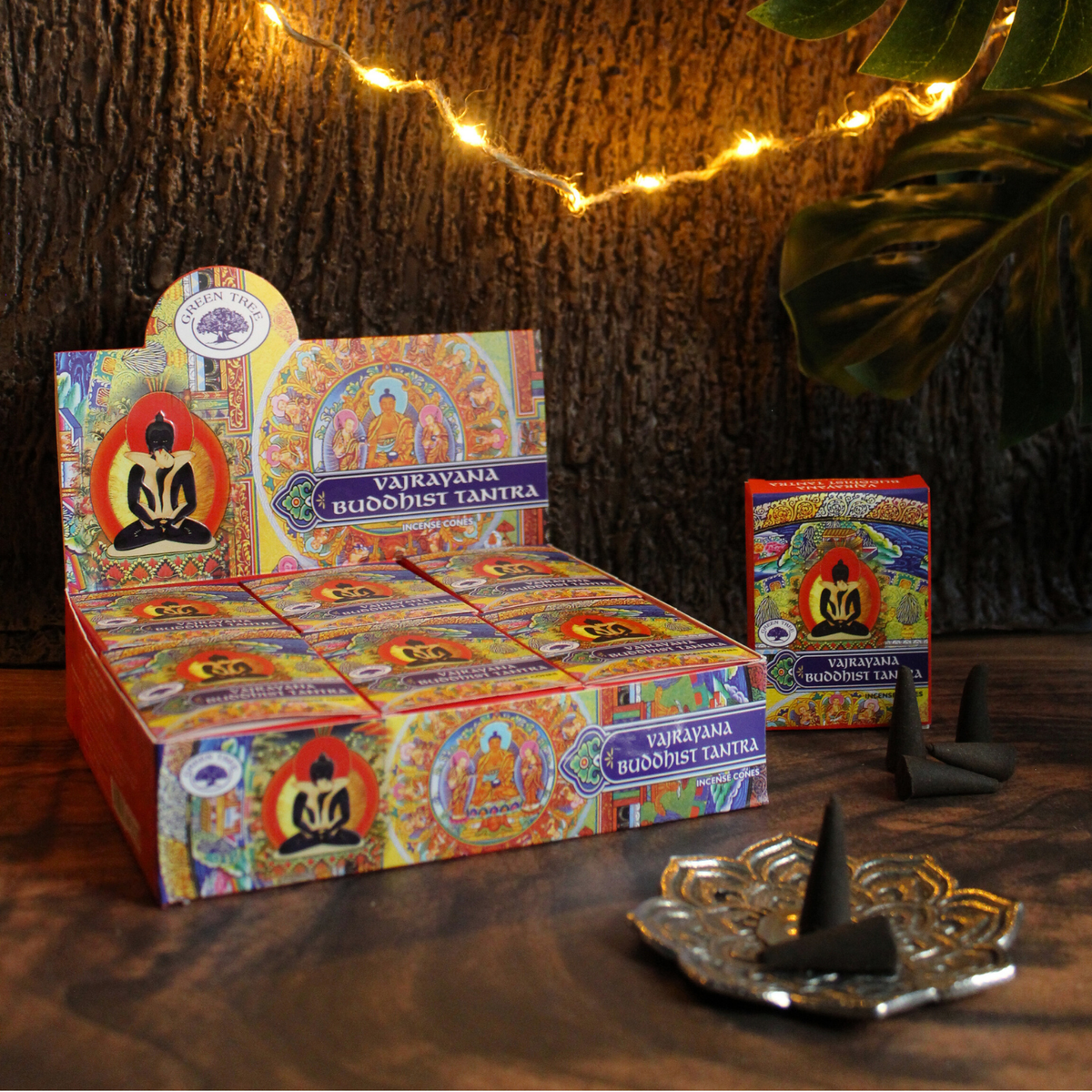 Green Tree Buddhist Tantra Cones (10 pieces)