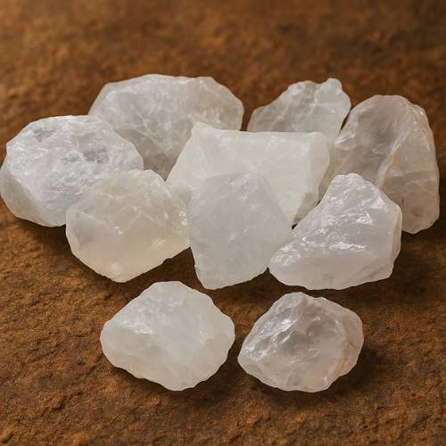 Rock Crystal 'A' rough stone 1kg - Brazil