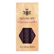 Pack of 6 'Purple' Beeswax Spell Candles