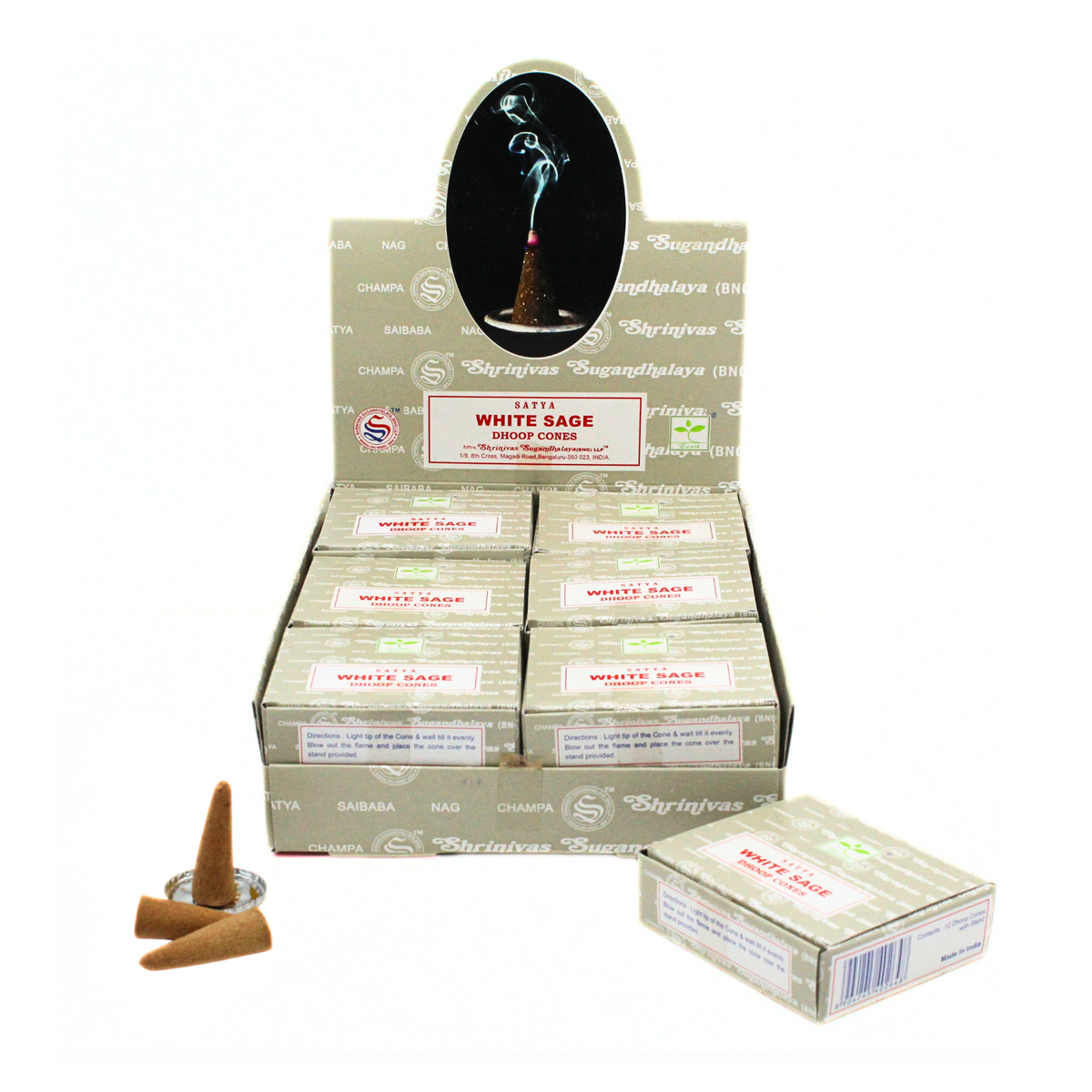 Satya White Sage Dhoop Cones