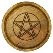 Mango Wood Tray Pentagram