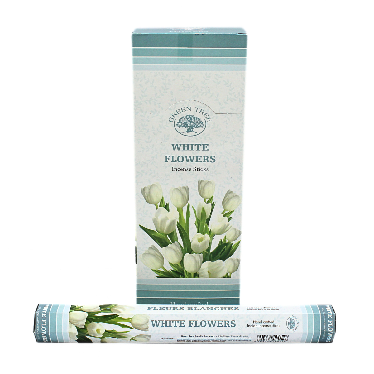 Green Tree White Flowers Incense
