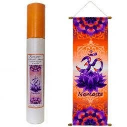 High Quality French Crepe Banner Namaste 36 x 90 cms