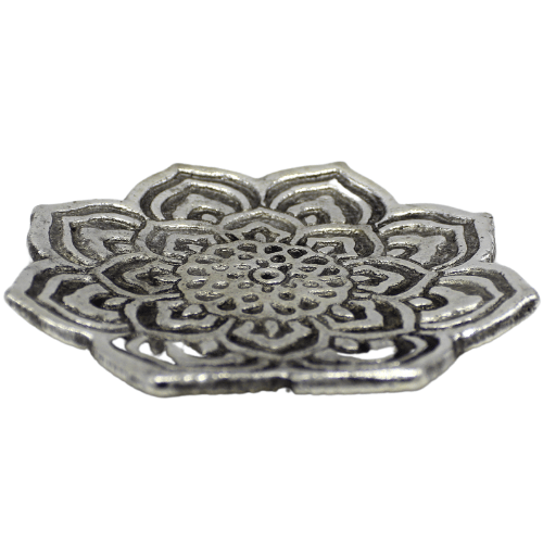 Incense Holder Mandala Silver Antique Finish