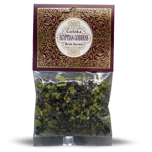 Goloka Resin Incense Egyptian Goddess - 30 grams 12 packs