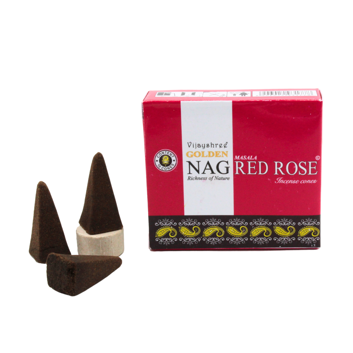 Golden Nag Red Rose Cones