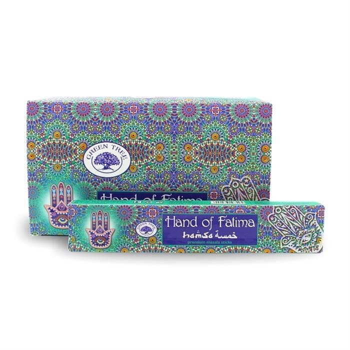Green Tree Hand Of Fatima Natural Incense 15 grams