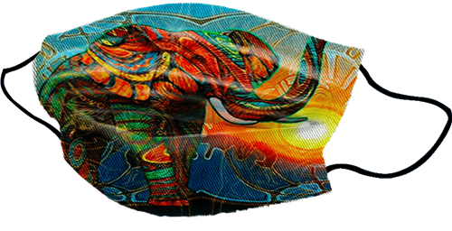 Yogi Mask Colorful Elephant