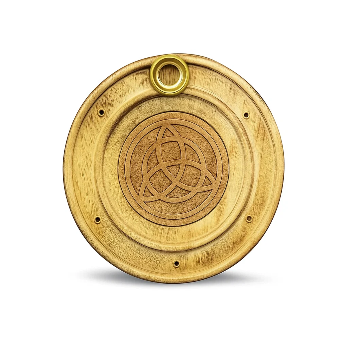 Wooden Incense Holder Triquetra 10 cm