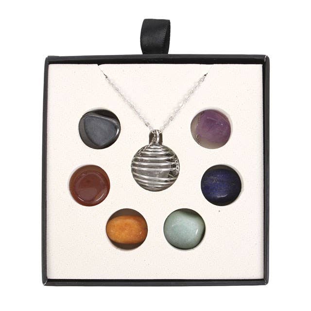Chakra Gemstone Crystal Necklace Kit