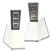 Vintage Aluminium  Book 3 Elephants 18x9 cm