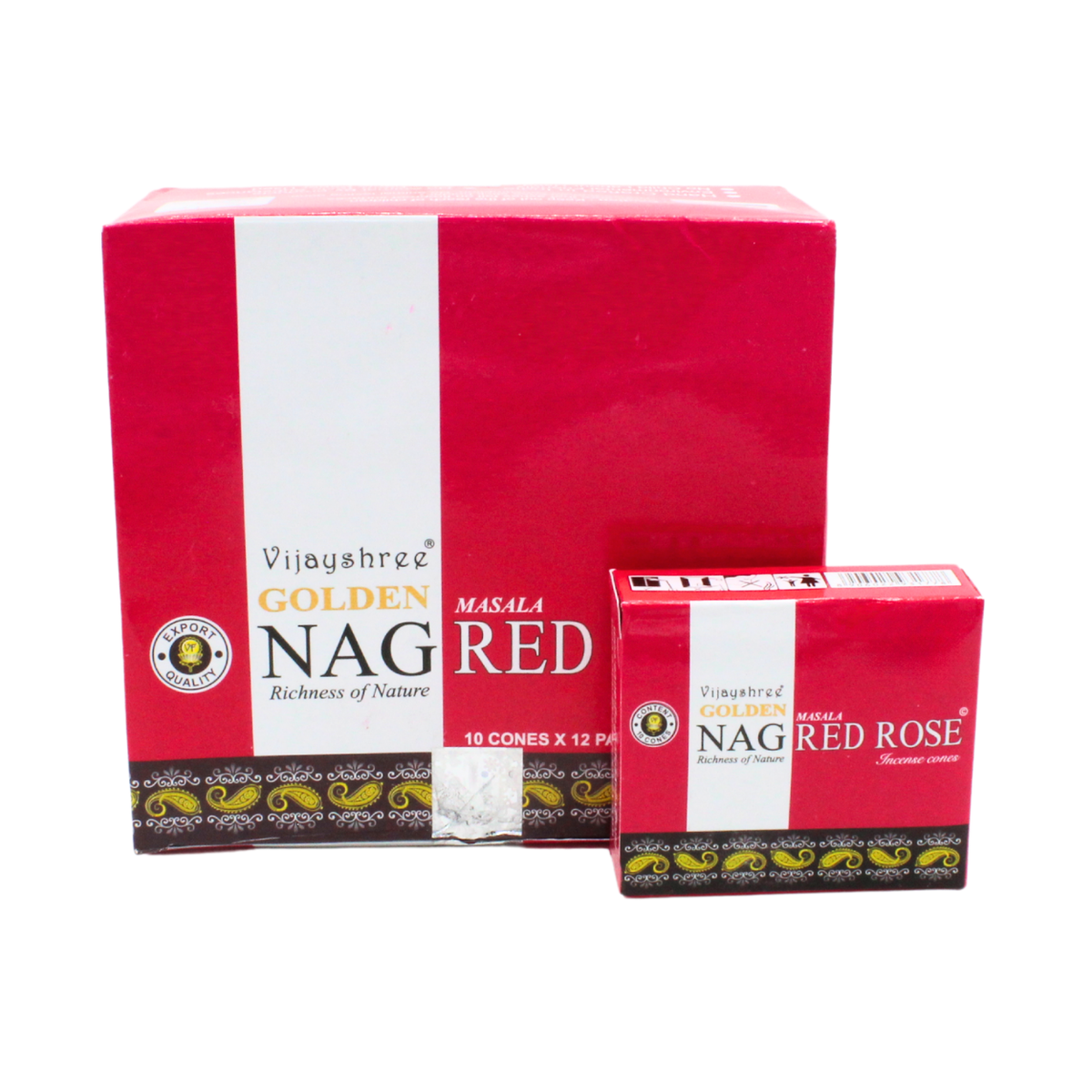 Golden Nag Red Rose Cones