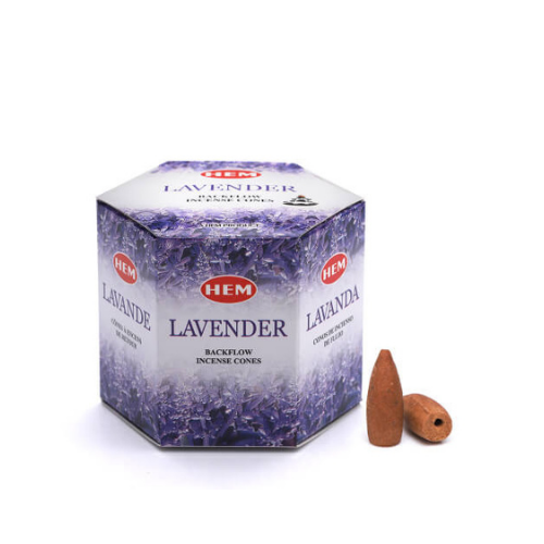 HEM Backflow Cones Lavender (12 packs x 40 pcs)