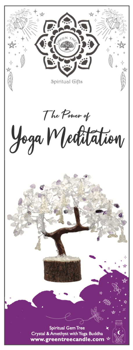 Crystal & Amethyst Yoga Meditation Gem tree Large