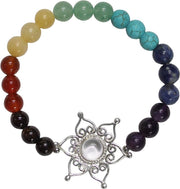 7 Chakra Bracelet with lotus flower