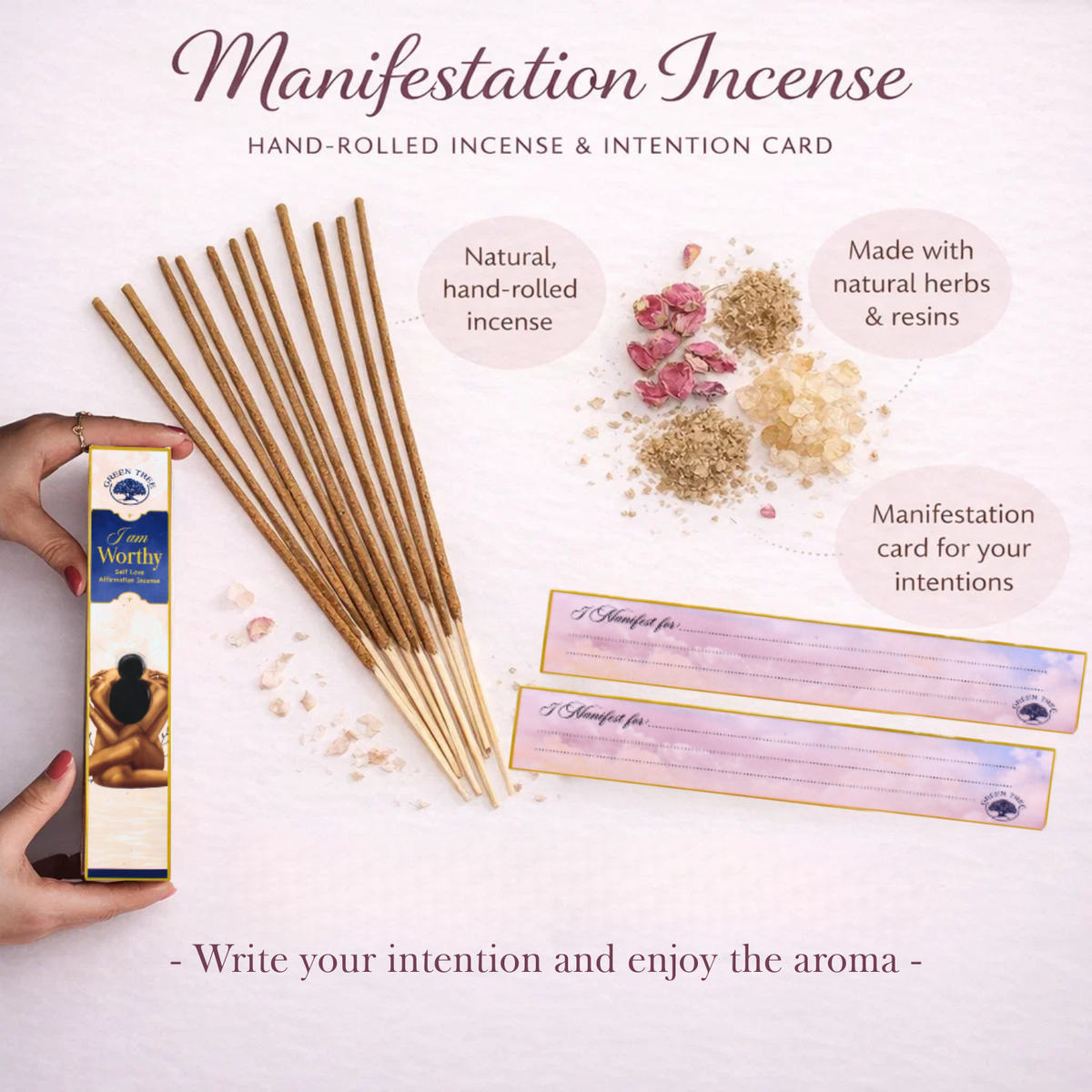 Green Tree The Secret of Manifestation Incense 15gr