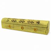 Yellow Wooden Incense box 30cm