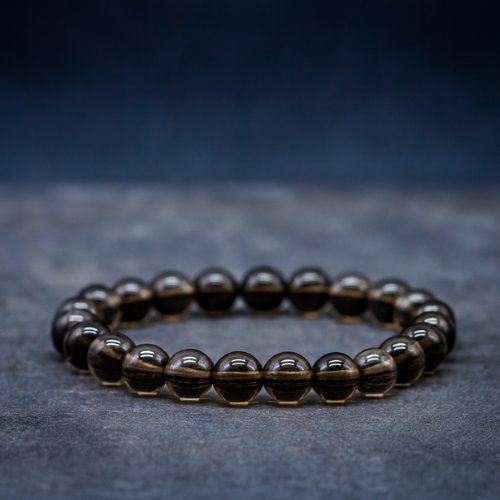 Smoky Quartz bracelet 8mm - Brazil