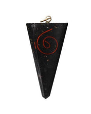 ORGONE PENDANT TRIANGLE SHAPE-SHUNGITE-SPIRAL