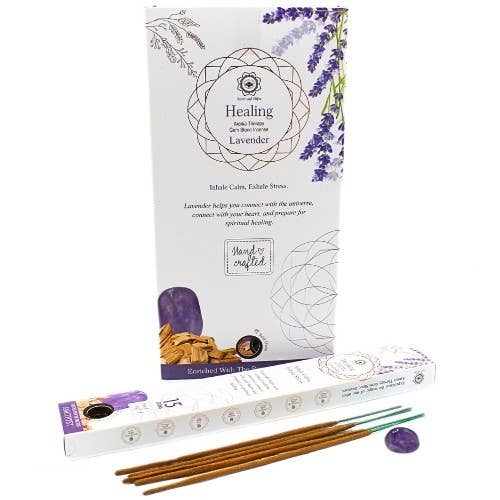 Green Tree Gemstone Incense Healing - Amethyst