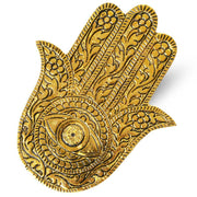 Aluminium Golden Antique Fatima Hand Incense Holder