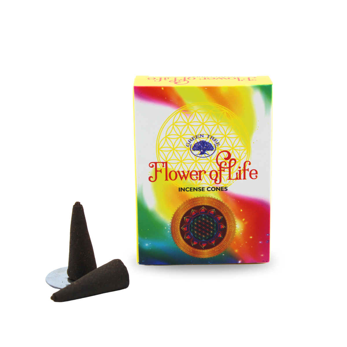 Green Tree Flower Of Life Cones
