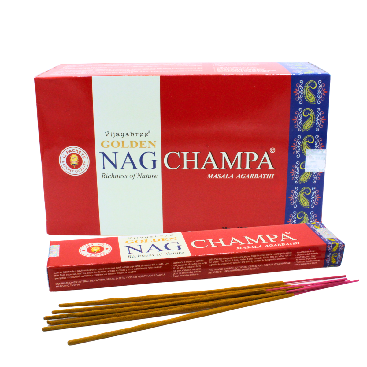Golden Nag Champa Incense 15 grams