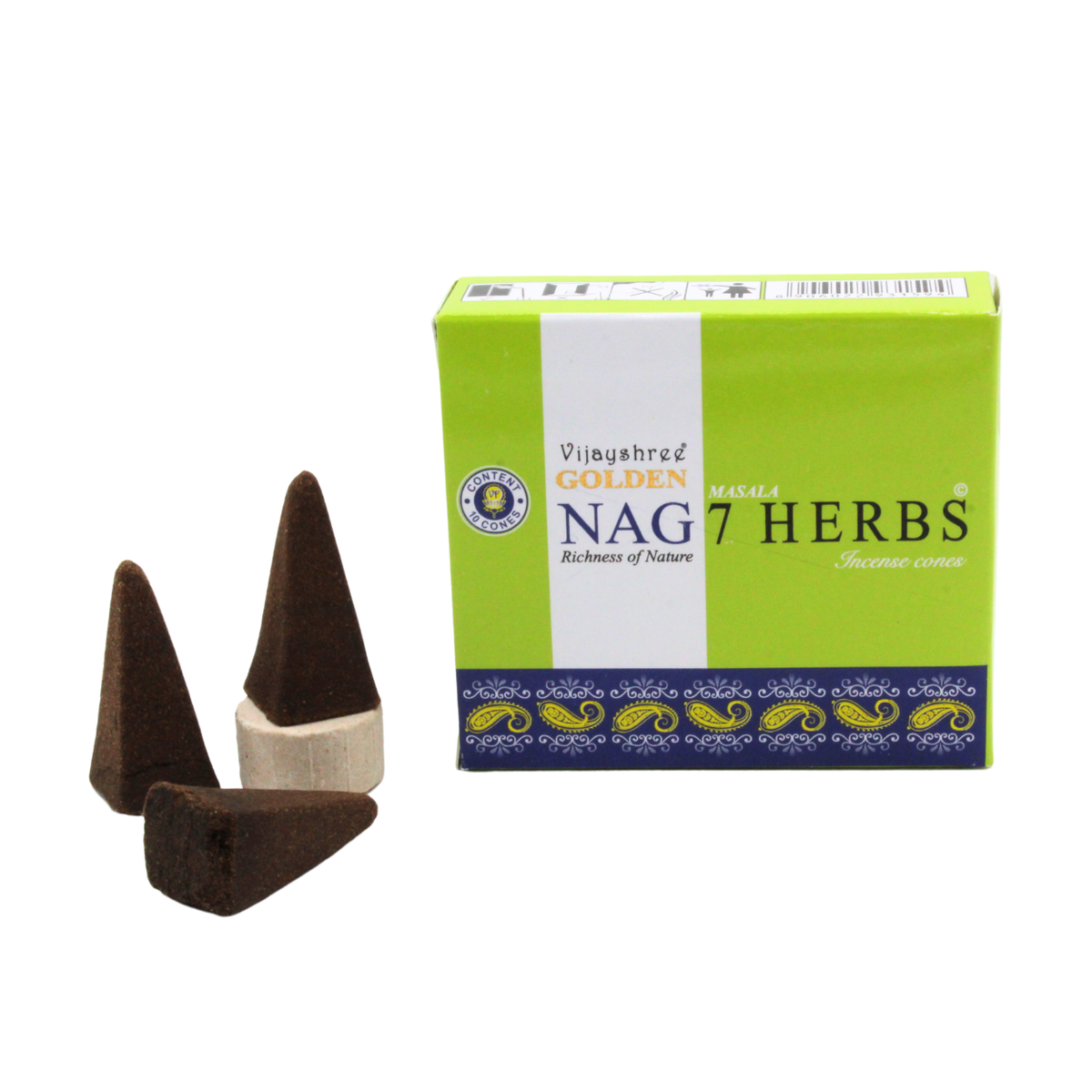 Golden Nag 7 Herbs Cones