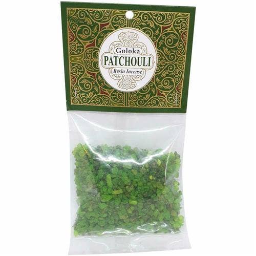 Goloka Resin Incense Patchouli - 30 grams 12 packs