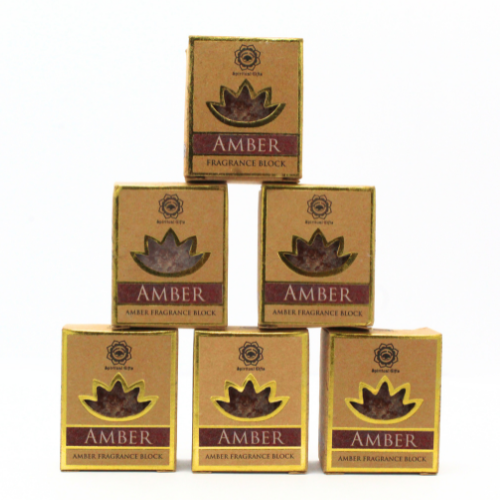 Green Tree Amber Fragrance Block Amber Set 6 pcs