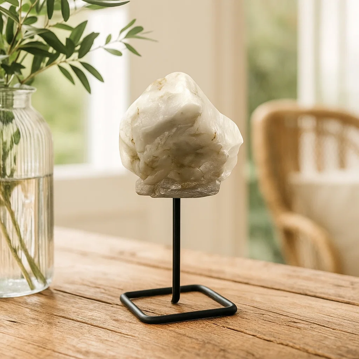 Smoky Quartz Crystal on Pin
