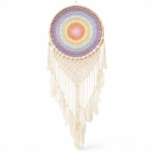 Classic Dreamcatcher rainbow pastel (40cm diameter)