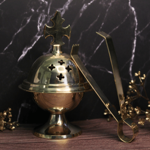 Brass incense burner Thurible 4,5"