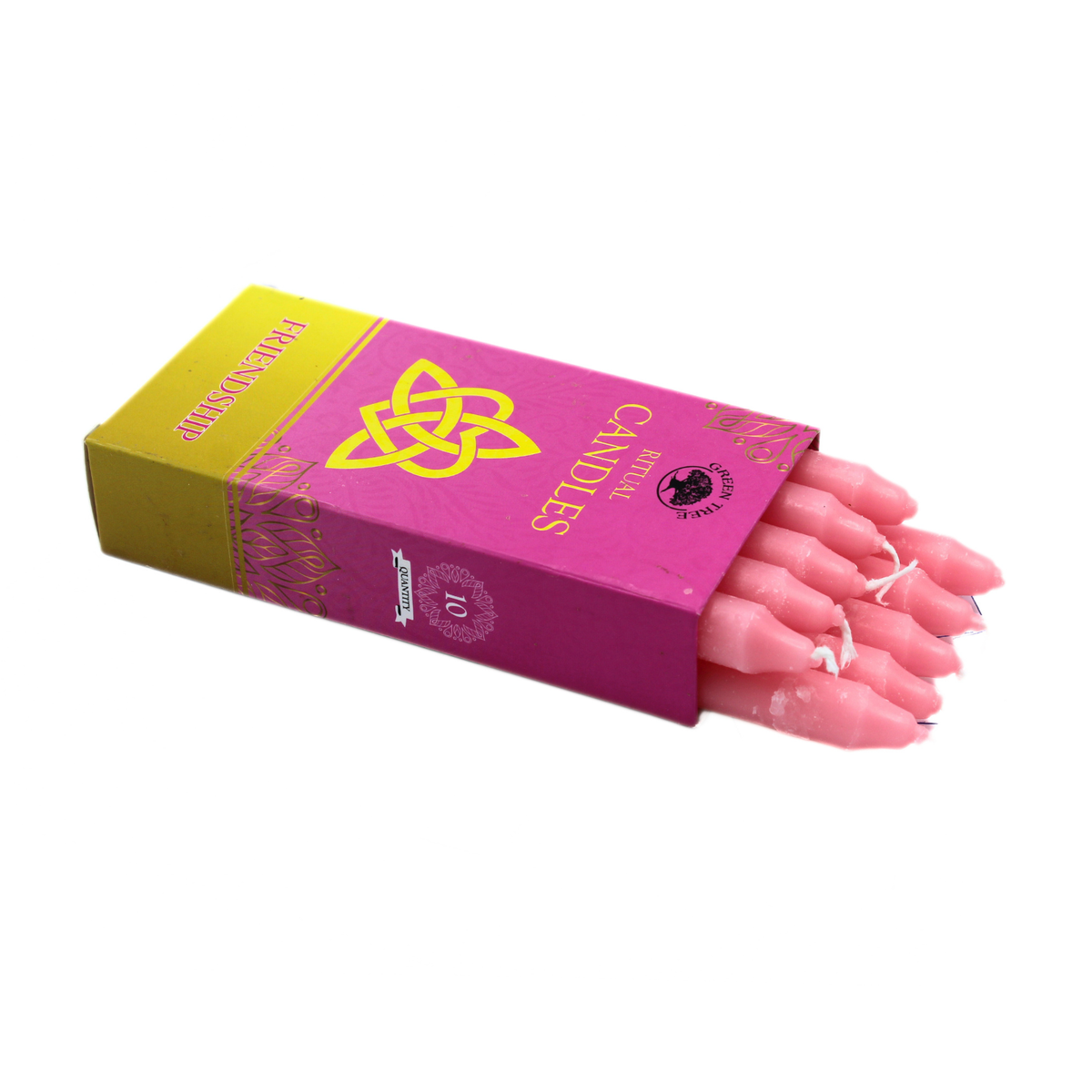 Green Tree Ritual Candles Friendship 10 pack