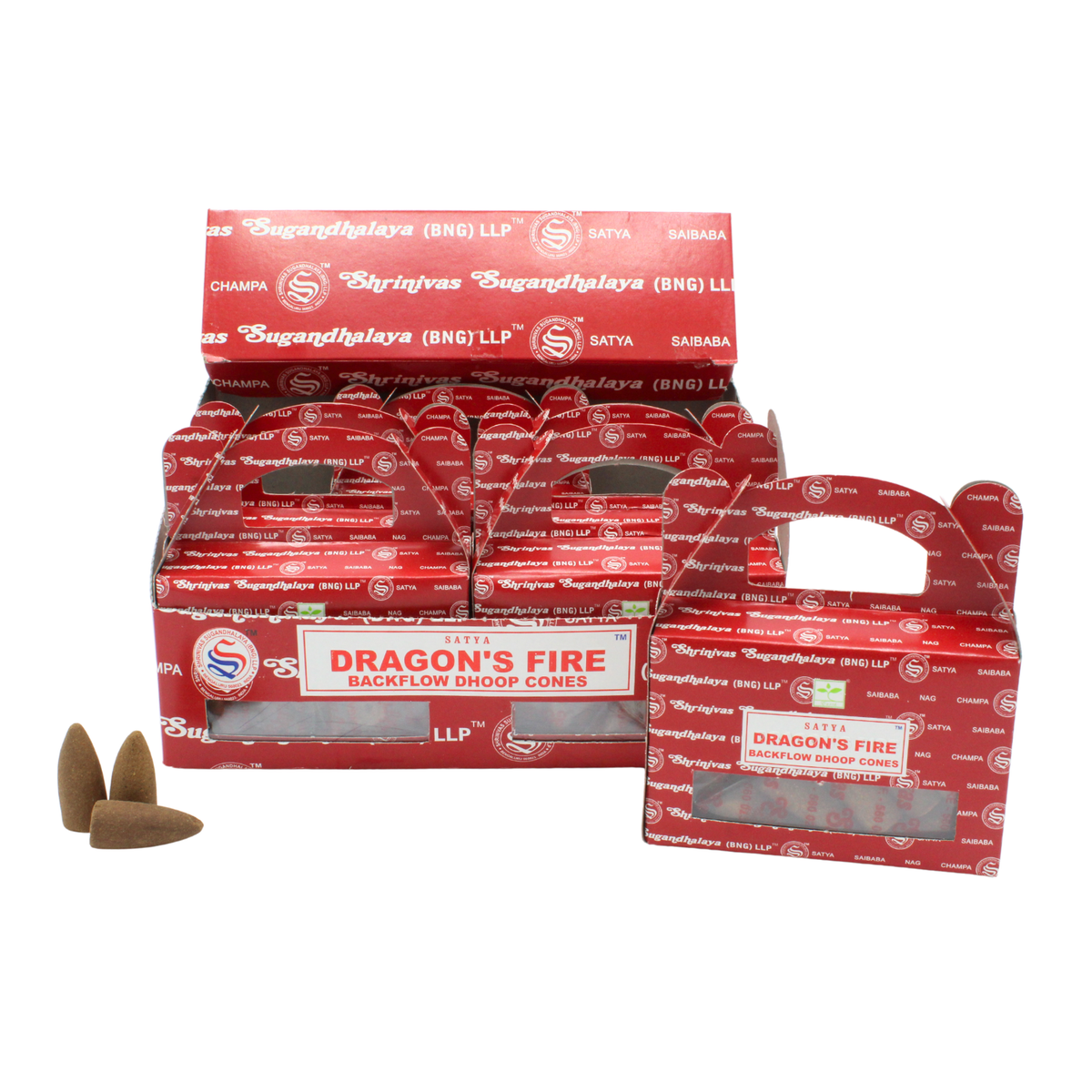 Satya Dragons Fire Backflow Dhoop cones
