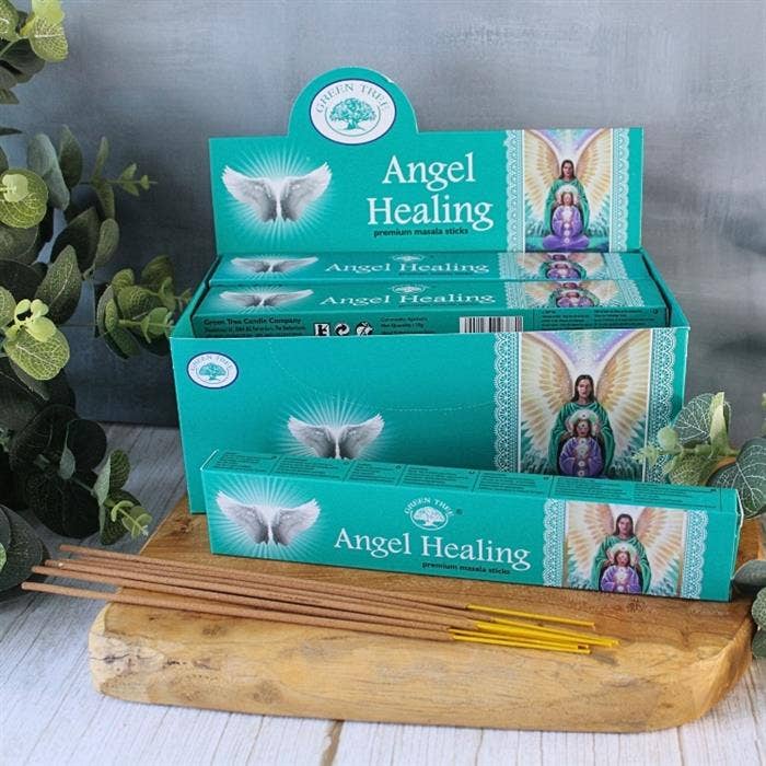 Green Tree Angel Healing Natural Masala Incense 15 grams | Masala