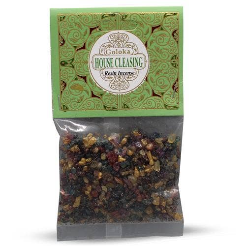 Goloka Resin Incense House Cleansing- 30 grams 12 packs