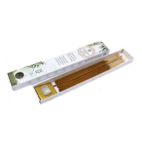 Green Tree Gemstone Incense Purification - Selenite