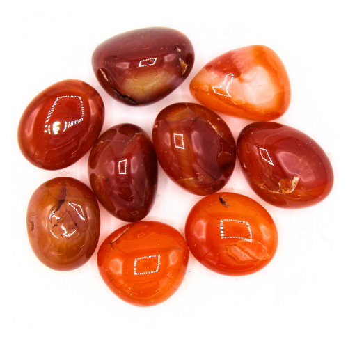 Carnelian 'AB' Tumbled Stones 200 gr