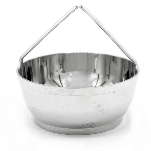 Incenseburner set of 3 pcs. Nickel 17.5 cms