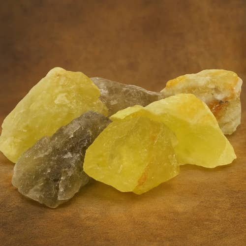 Citrine Quartz 'A' rough stone 1kg - Madagascar