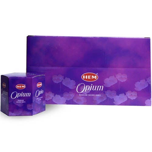 HEM Backflow Cones Opium (12 packs x 40 pcs)