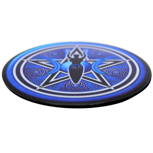 Coaster & Incense Holder - Pentagram Moon goddess 2 pcs.